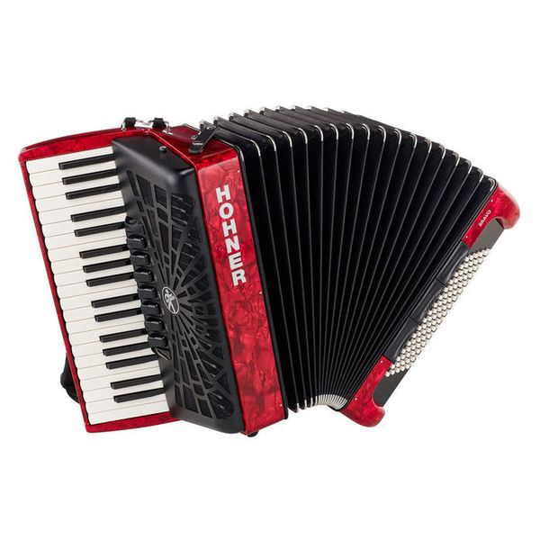 Hohner Bravo III 96 silent key red – United States