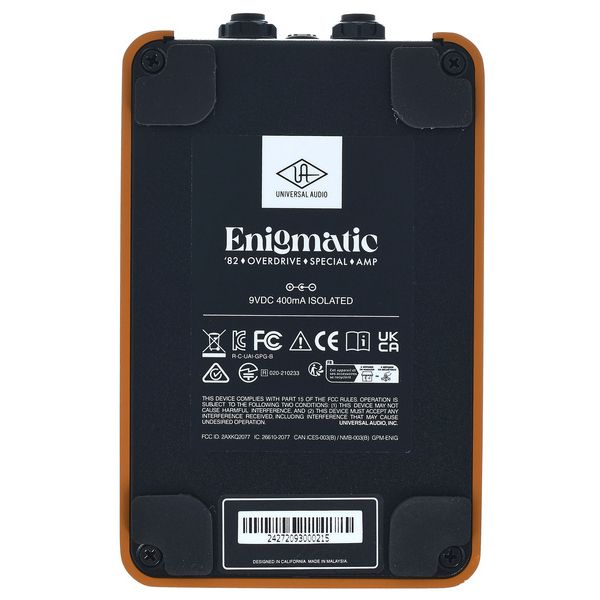 Universal Audio UAFX Enigmatic '82 Overdrive – United States