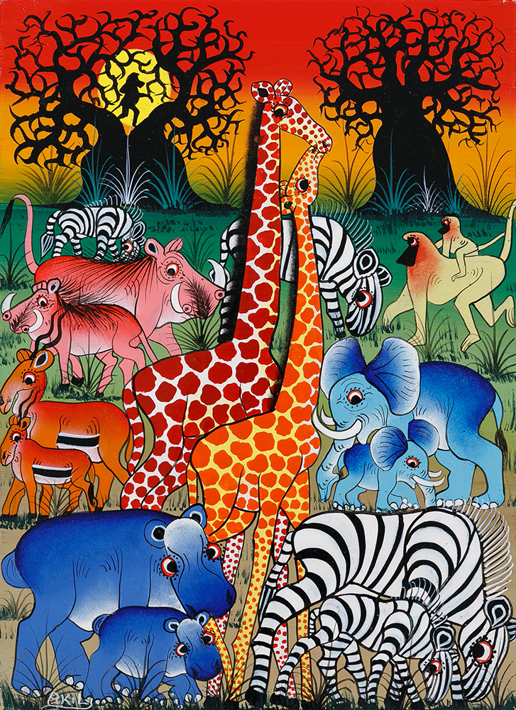 キリン/鳥 - ティンガティンガオンラインショップ