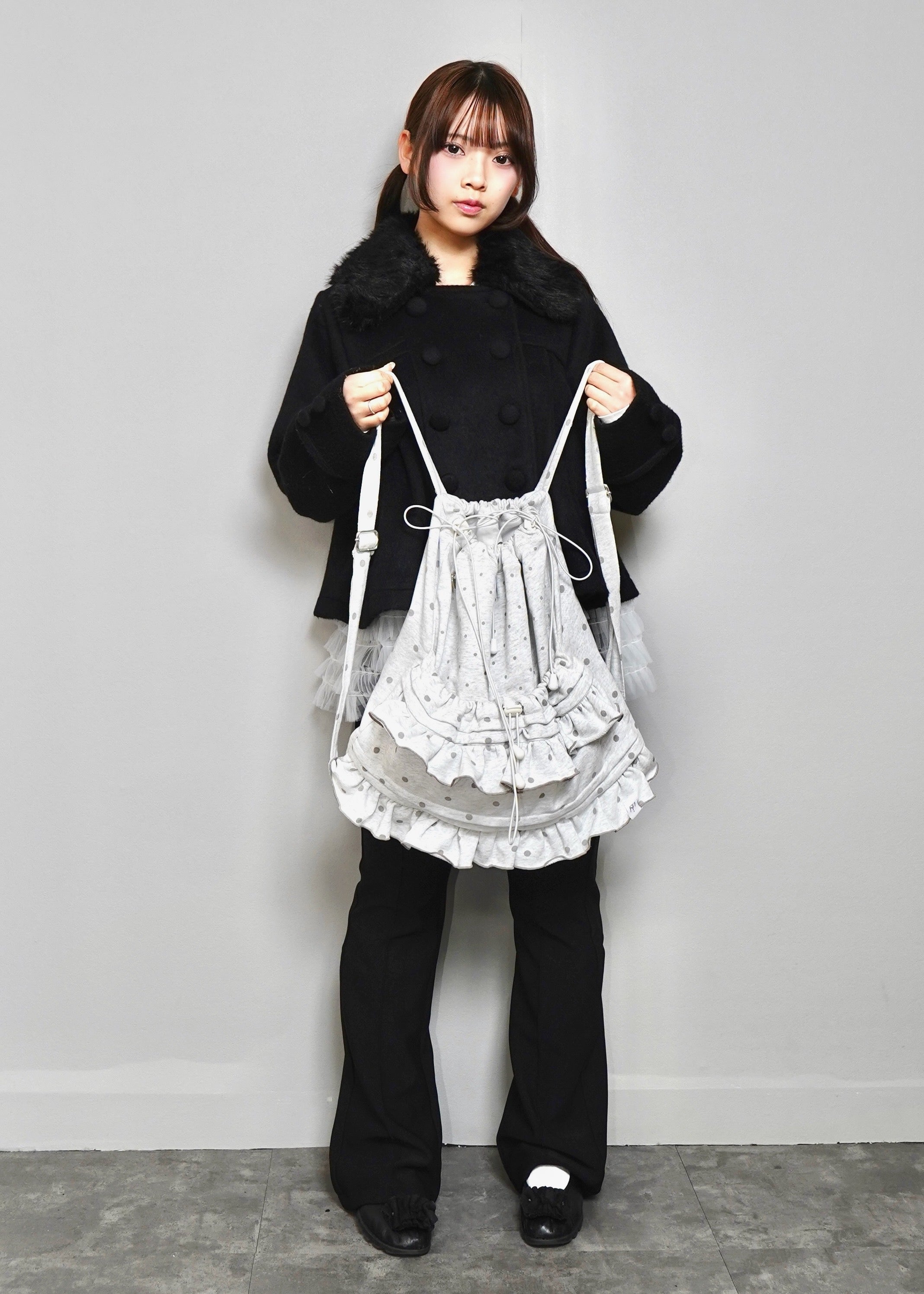 dot frill knapsack – Tie.Me