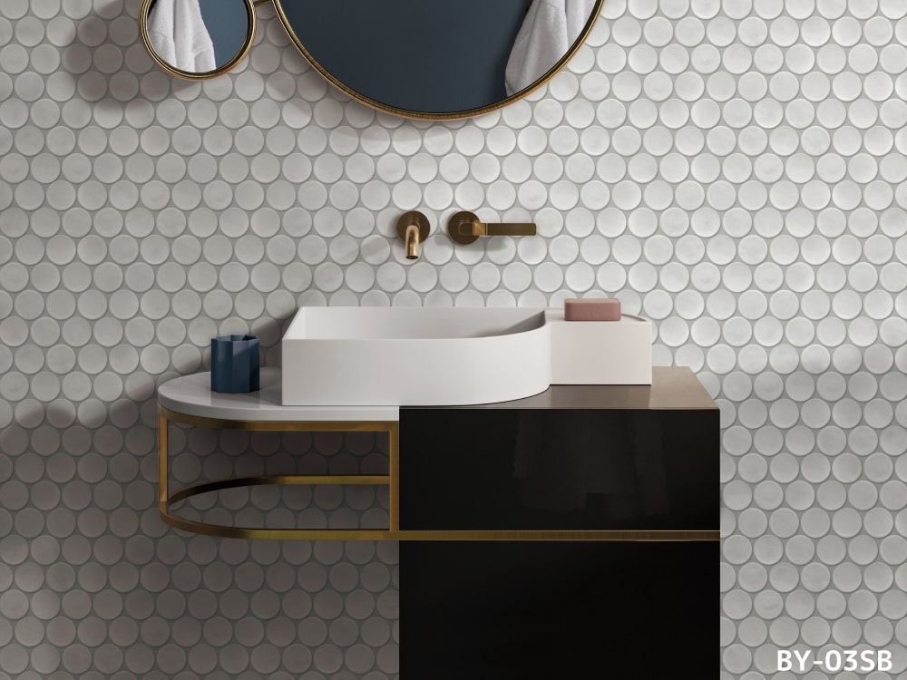 牡丹 BY-01S (Sail) /47mm丸型 /※旧名：ブイ | タイル販売の専門サイト