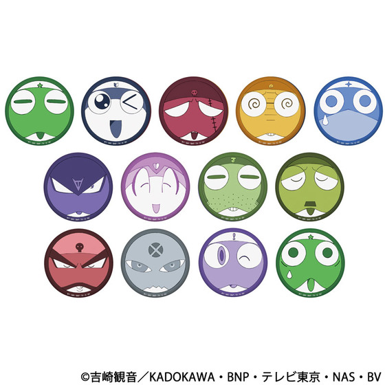 ケロロ軍曹 お顔缶バッジ（全13種/ランダム仕様） | A-on STORE