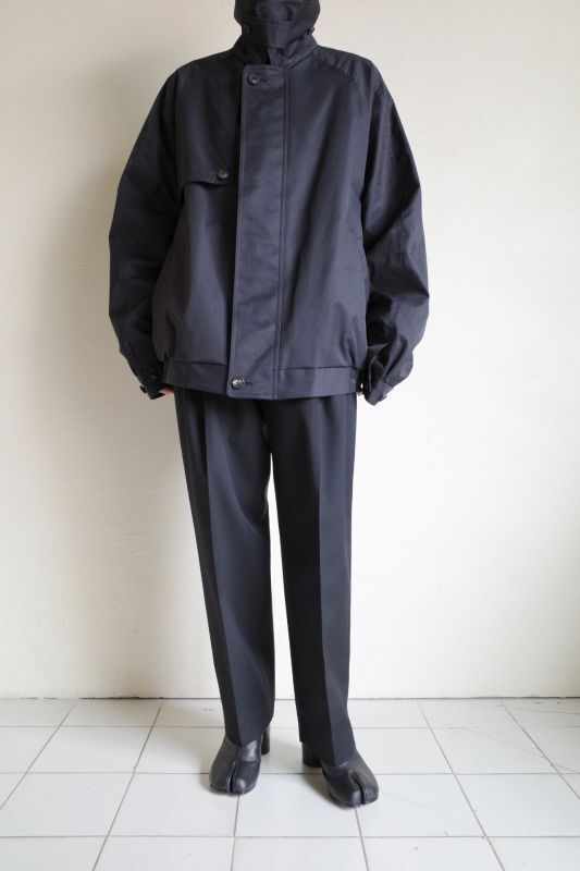 stein OVERSIZED HARRINGTON ZIP JACKET・DARK NAVY - tity