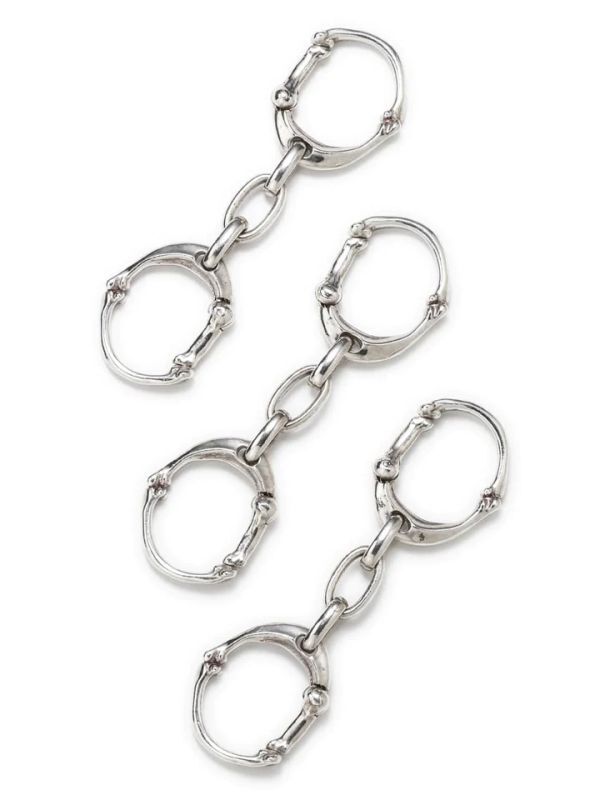 TAKAHIROMIYASHITATheSoloist. bone shaped carabiner bracelet.-S- - tity