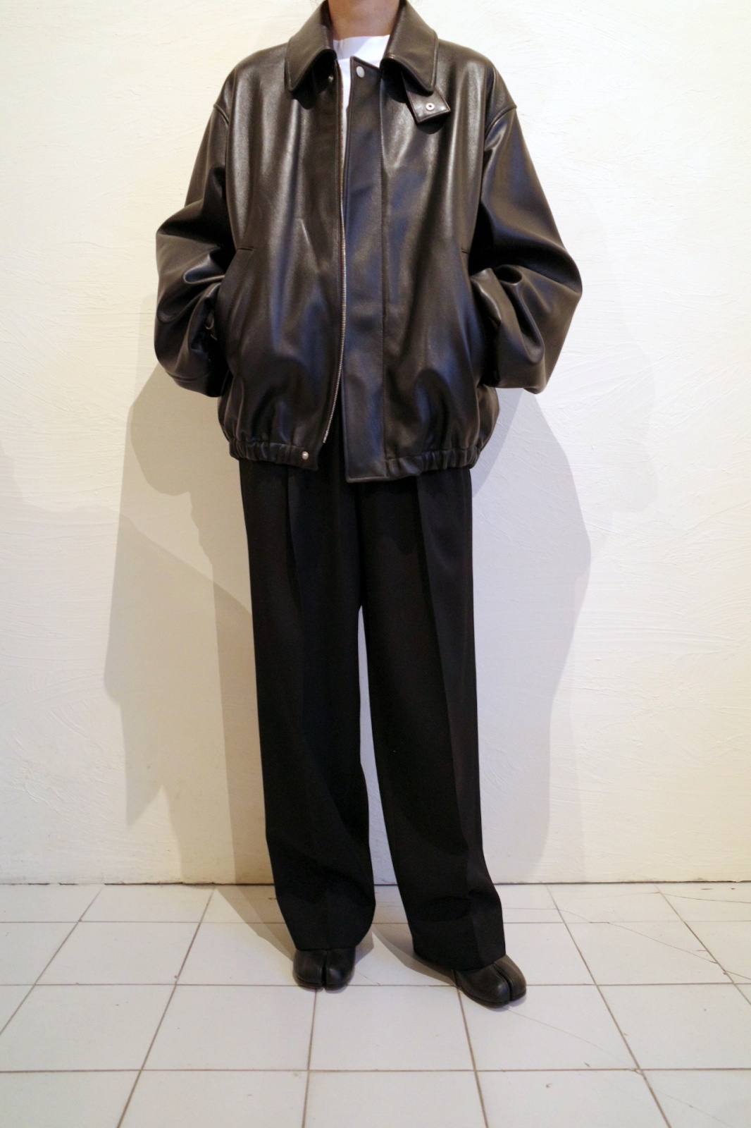 ssstein LEATHER ZIP SHORT JACKET・BLACK - tity