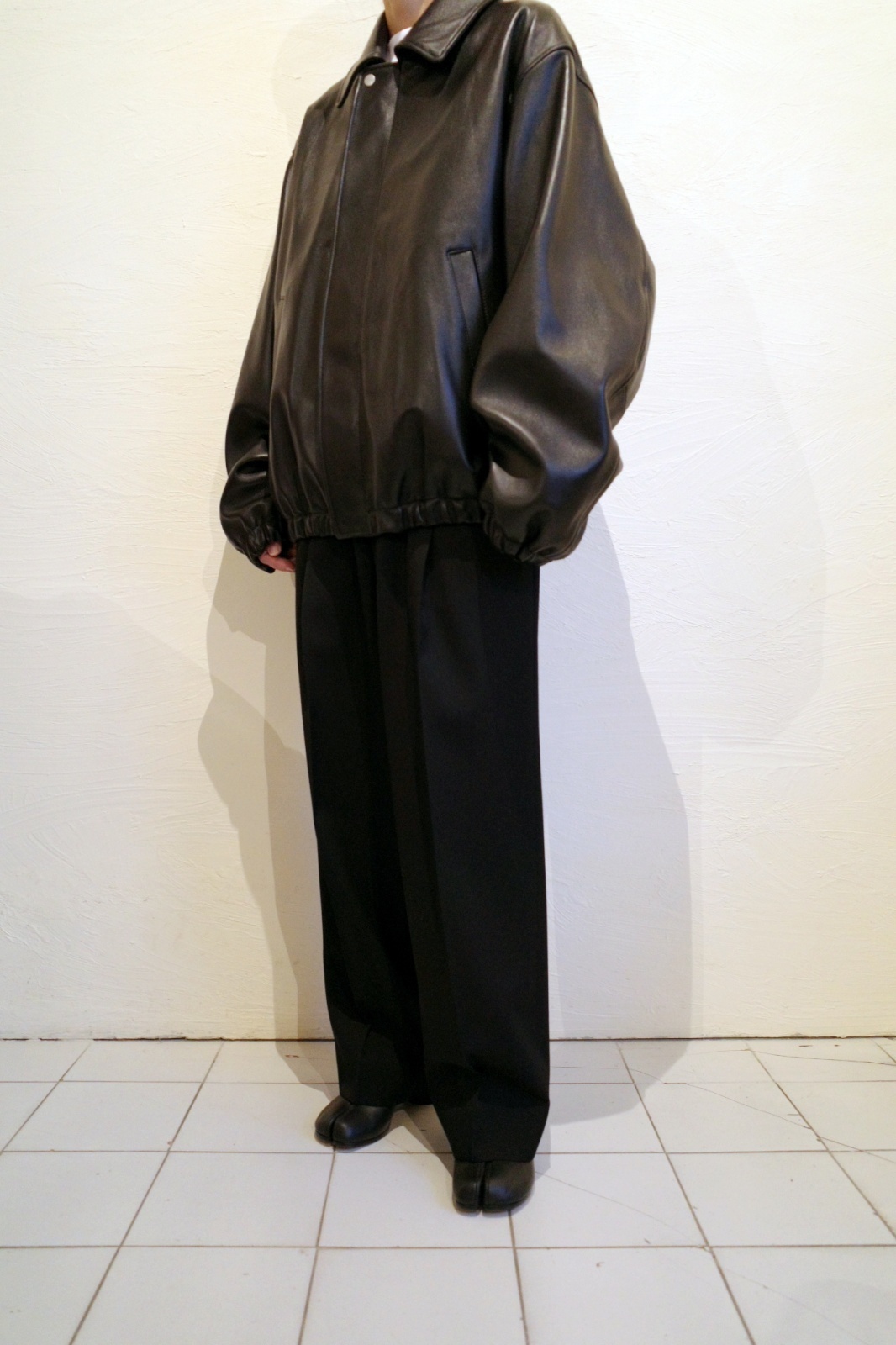 ssstein LEATHER ZIP SHORT JACKET・BLACK - tity