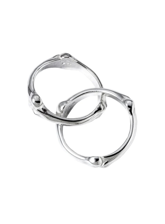 TAKAHIROMIYASHITATheSoloist. bone shaped dual ring. - tity