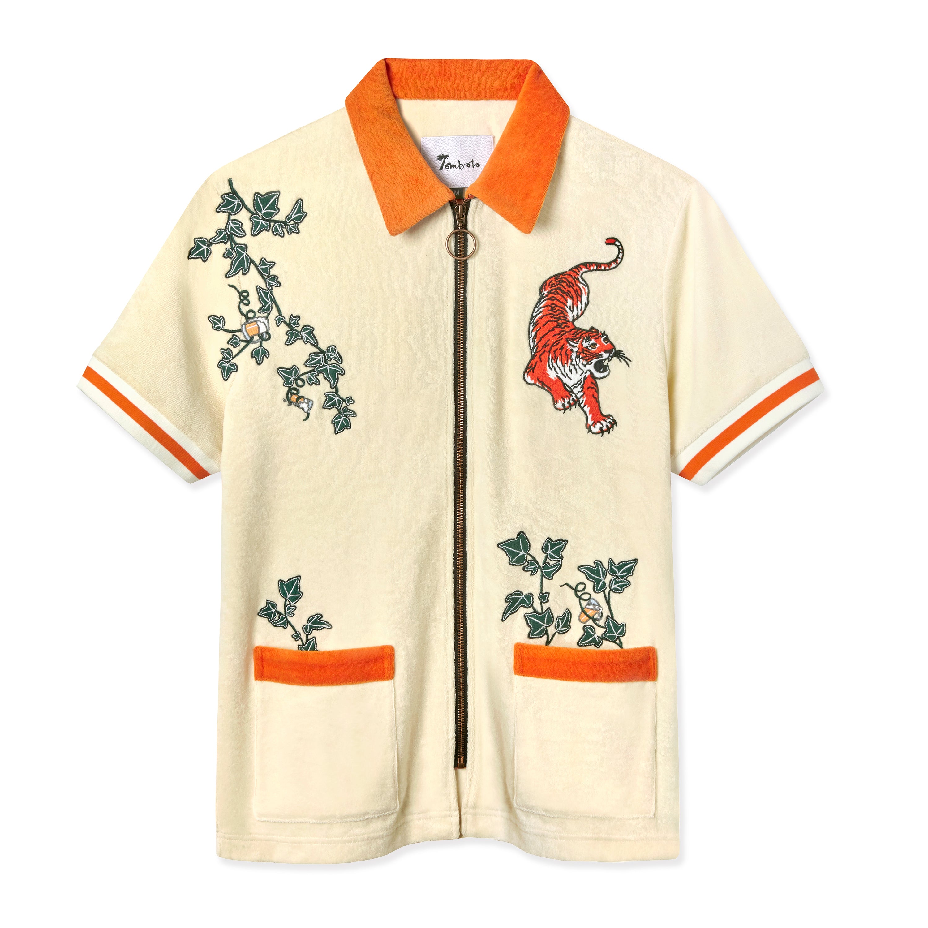 Crouching Tiger, Hidden Beverage' Cabana Shirt (Terry Cloth