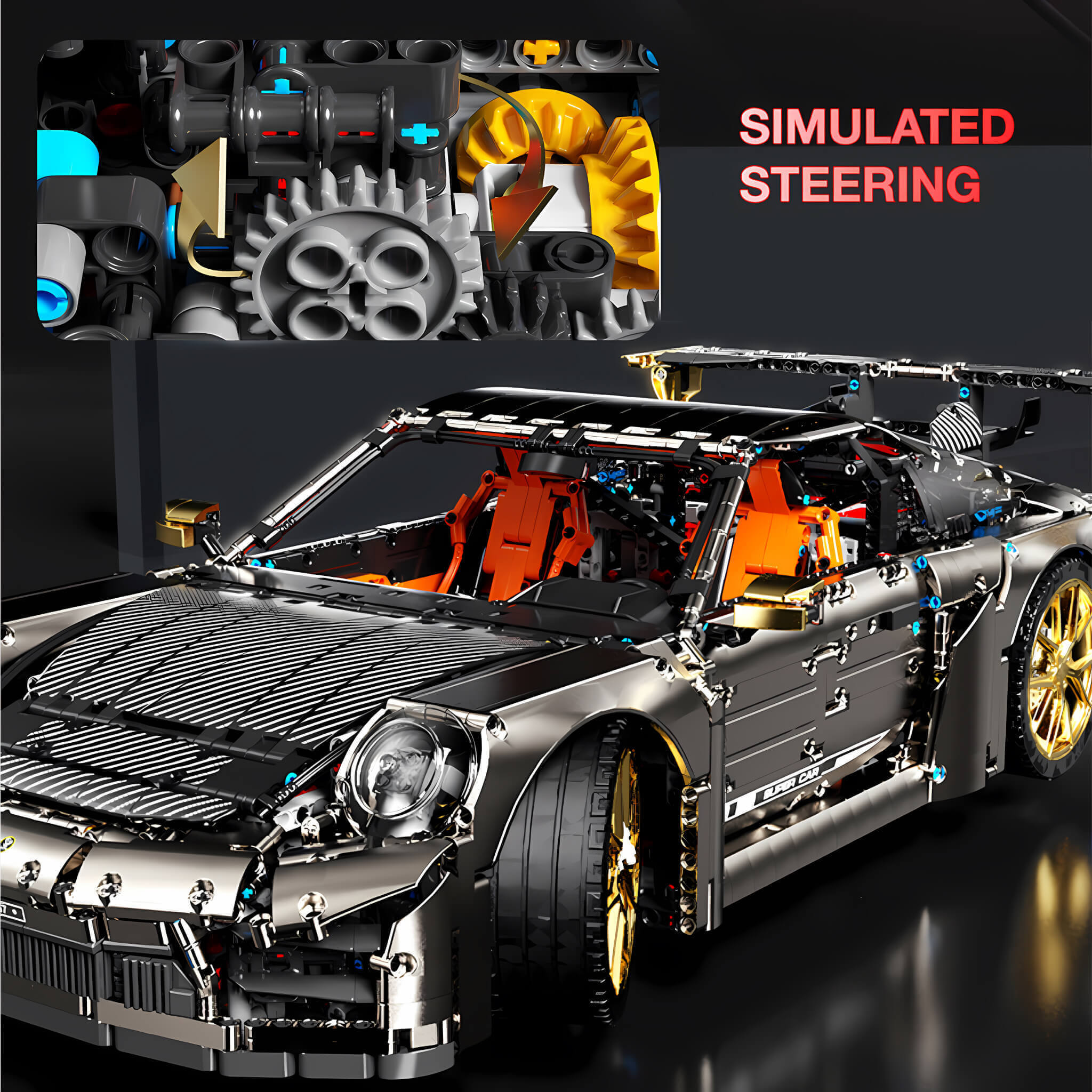 Tongshengju Technic TaiGaoLe 911 (5588PCS) Sports Car Building