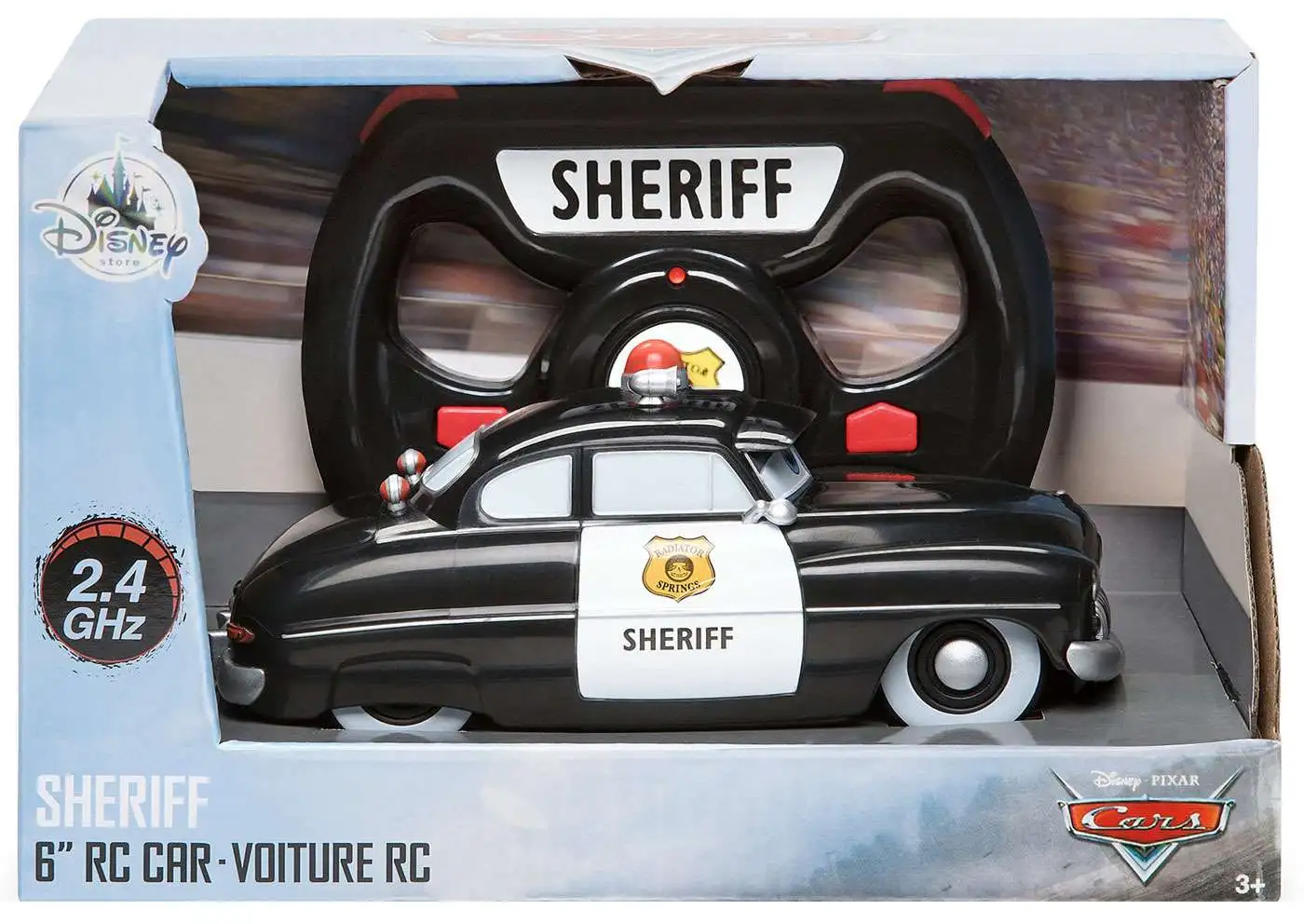 Disney Pixar Cars Sheriff Exclusive RC Remote Control Car - ToyWiz