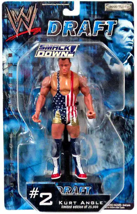 WWE Wrestling Smackdown Draft Kurt Angle Action Figure 2 Jakks