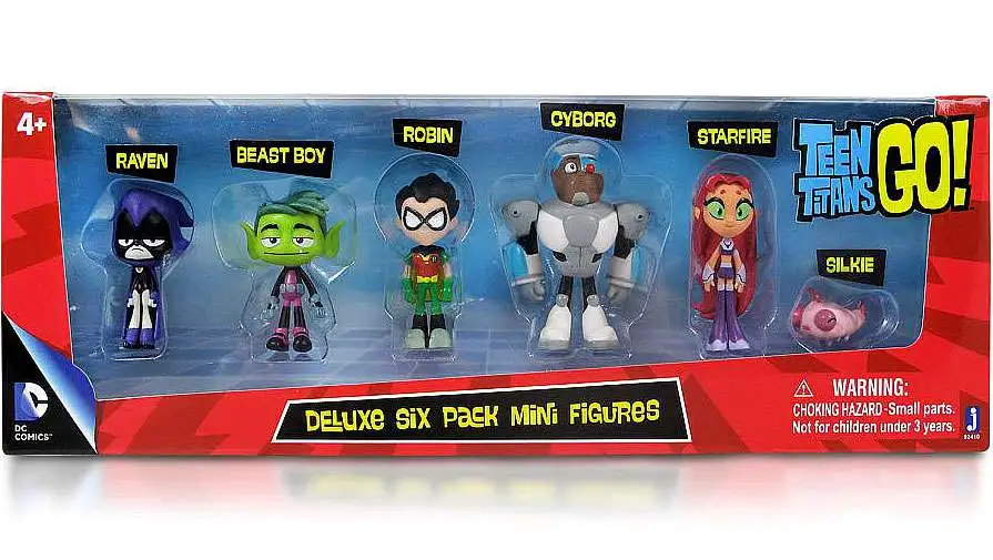 Teen Titans Go Teen Titans 2 Mini Figure Deluxe 6-Pack Jazwares