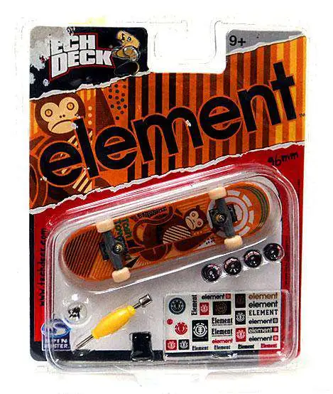 Tech Deck Element 96mm Mini Skateboard Orange Spin Master - ToyWiz