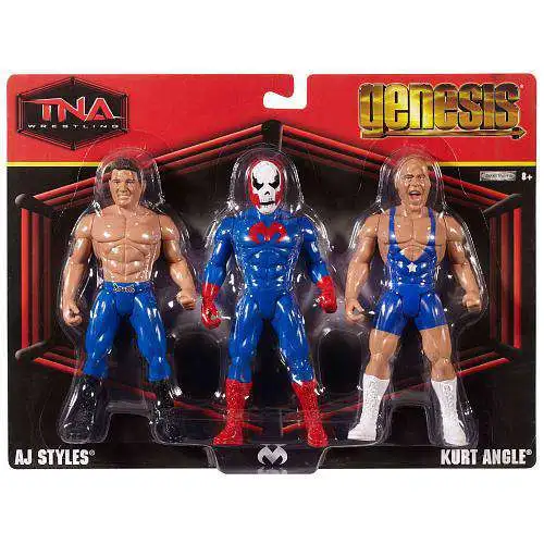 TNA Wrestling Genesis AJ Styles, Suicide Kurt Angle Action Figure