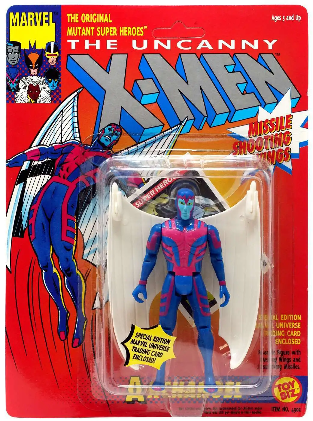 Marvel The Uncanny X-Men Archangel Action Figure White Wings Toy