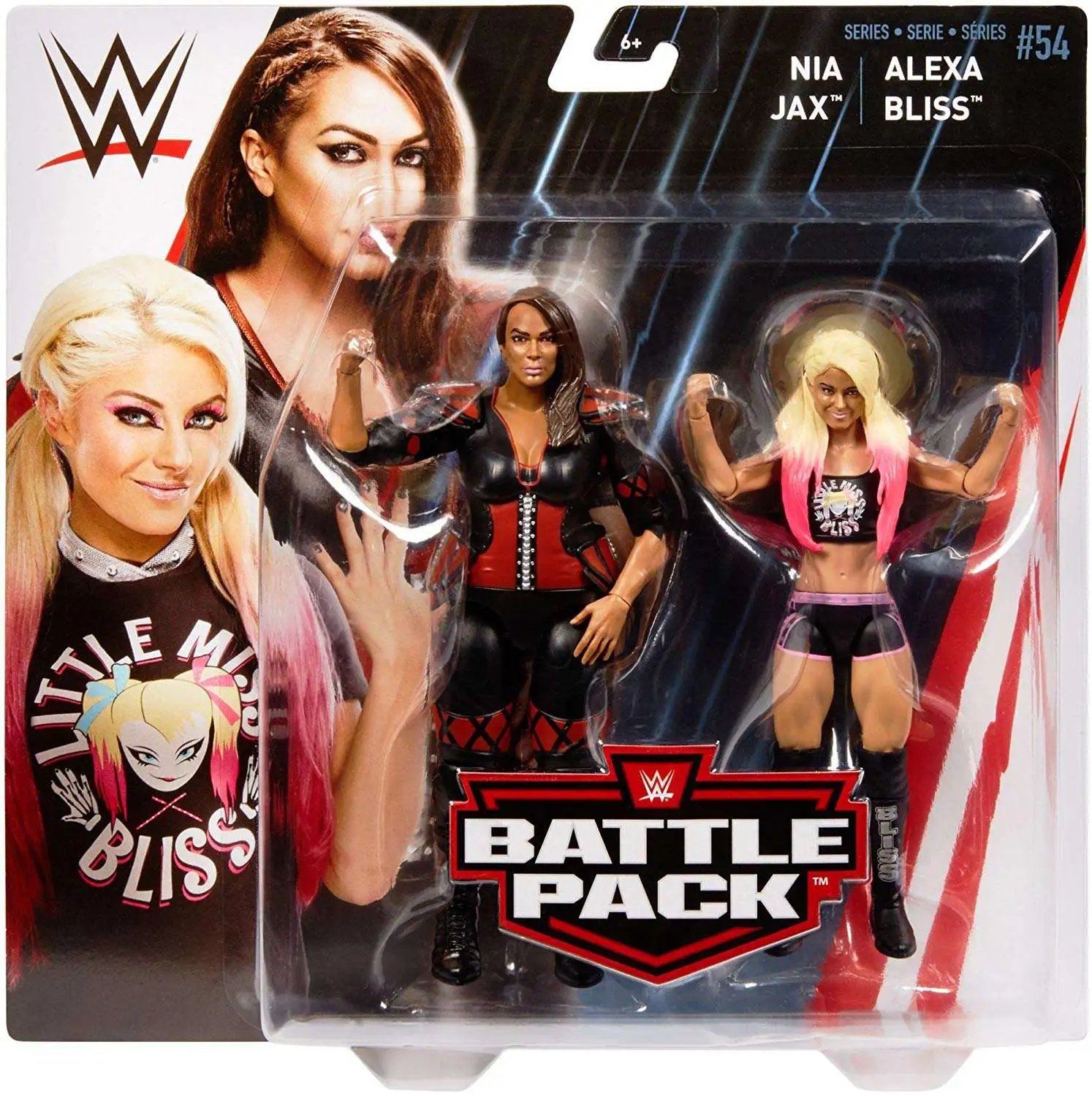 WWE Wrestling Battle Pack Series 54 Alexa Bliss Nia Jax 6 Action