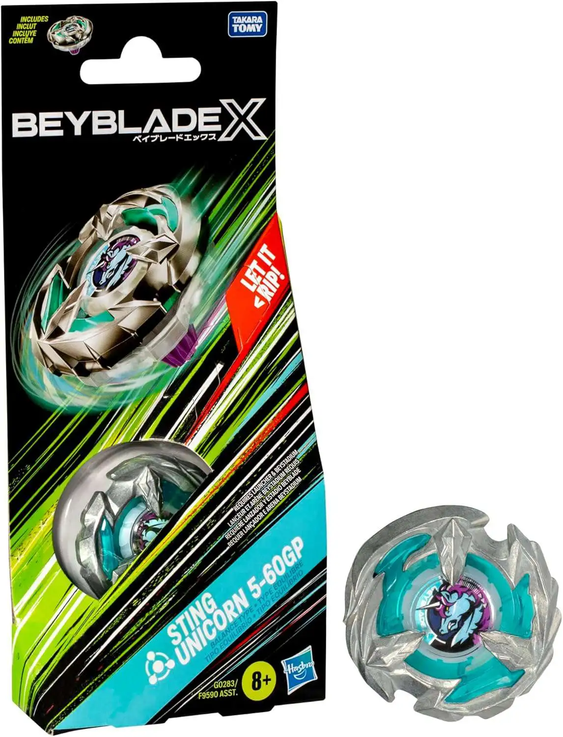 Beyblade X Sting Unicorn 5-60GP Booster Hasbro - ToyWiz