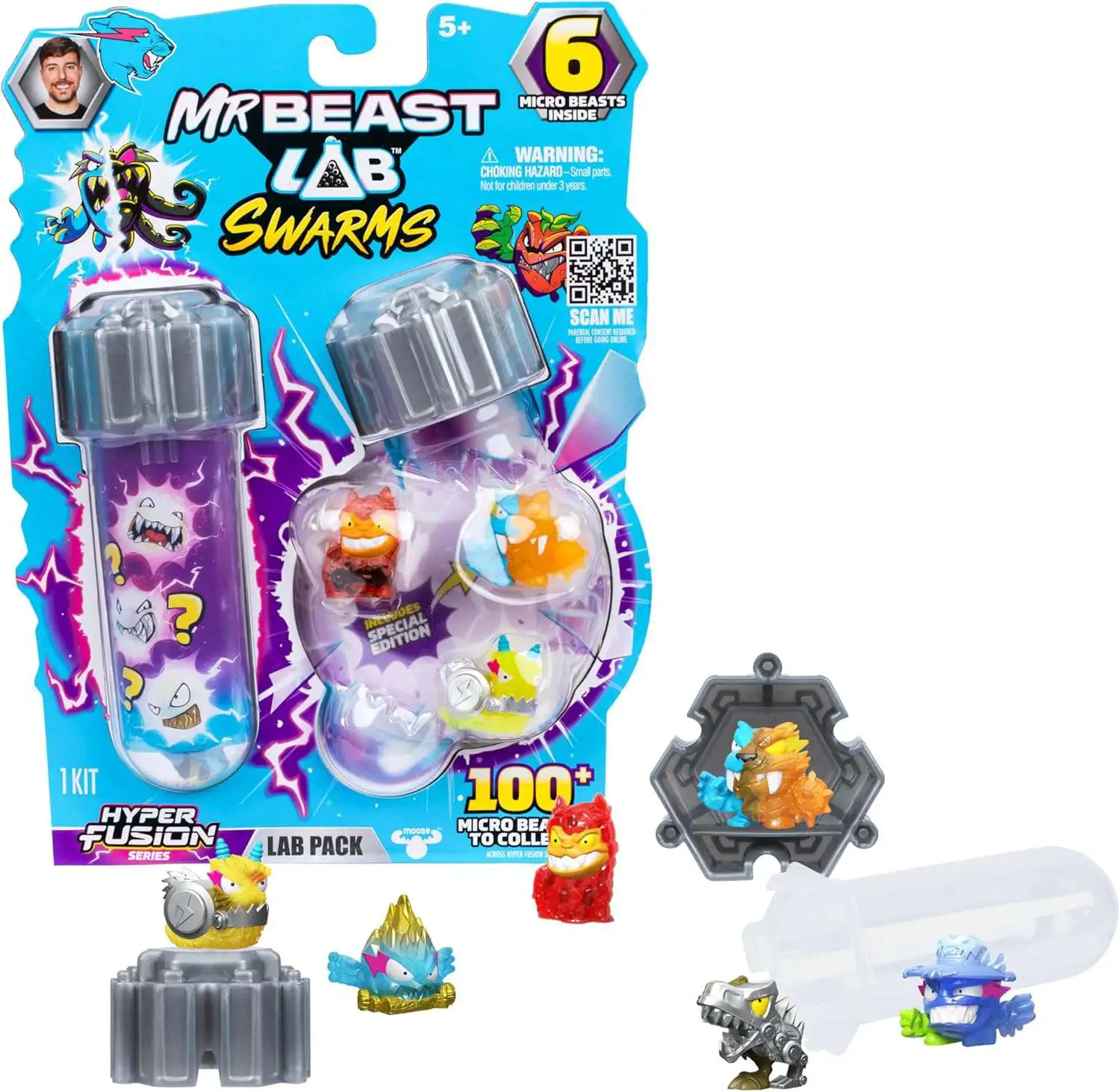 MrBeast Lab Swarms Hyper Fusion Series Lab Pack 6 Micro Beasts