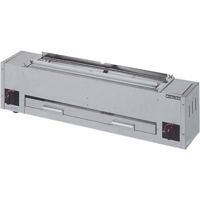 業務用/新品】【マルゼン】ガス下火式焼物器 炭焼き 熱板タイプ 串焼用