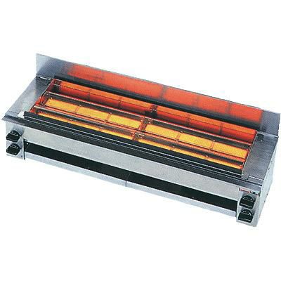 業務用/新品】【マルゼン】ガス下火式焼物器 炭焼き 熱板タイプ 串焼用