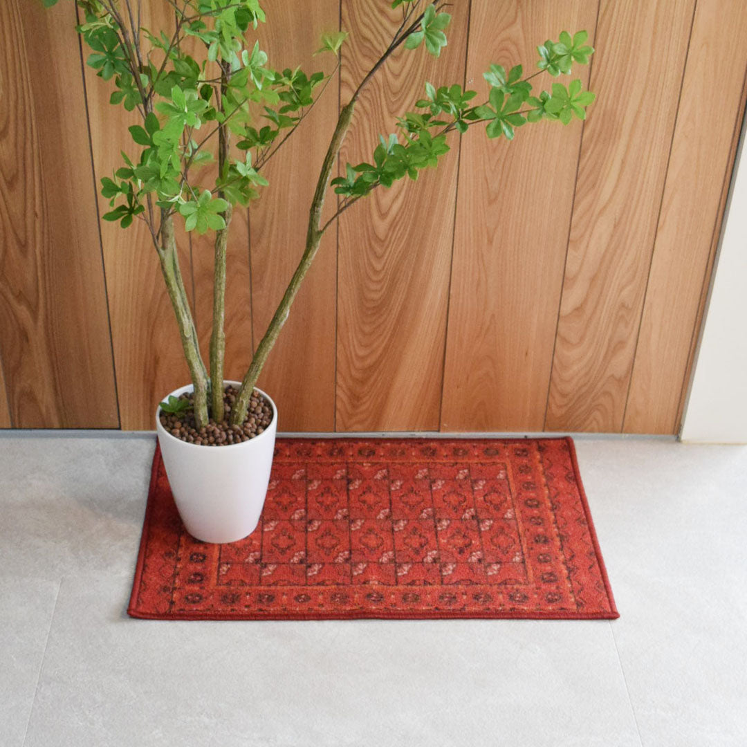 ヴィンテージ風ミニラグマット TOCORU Series アフガンTEKKE ループ