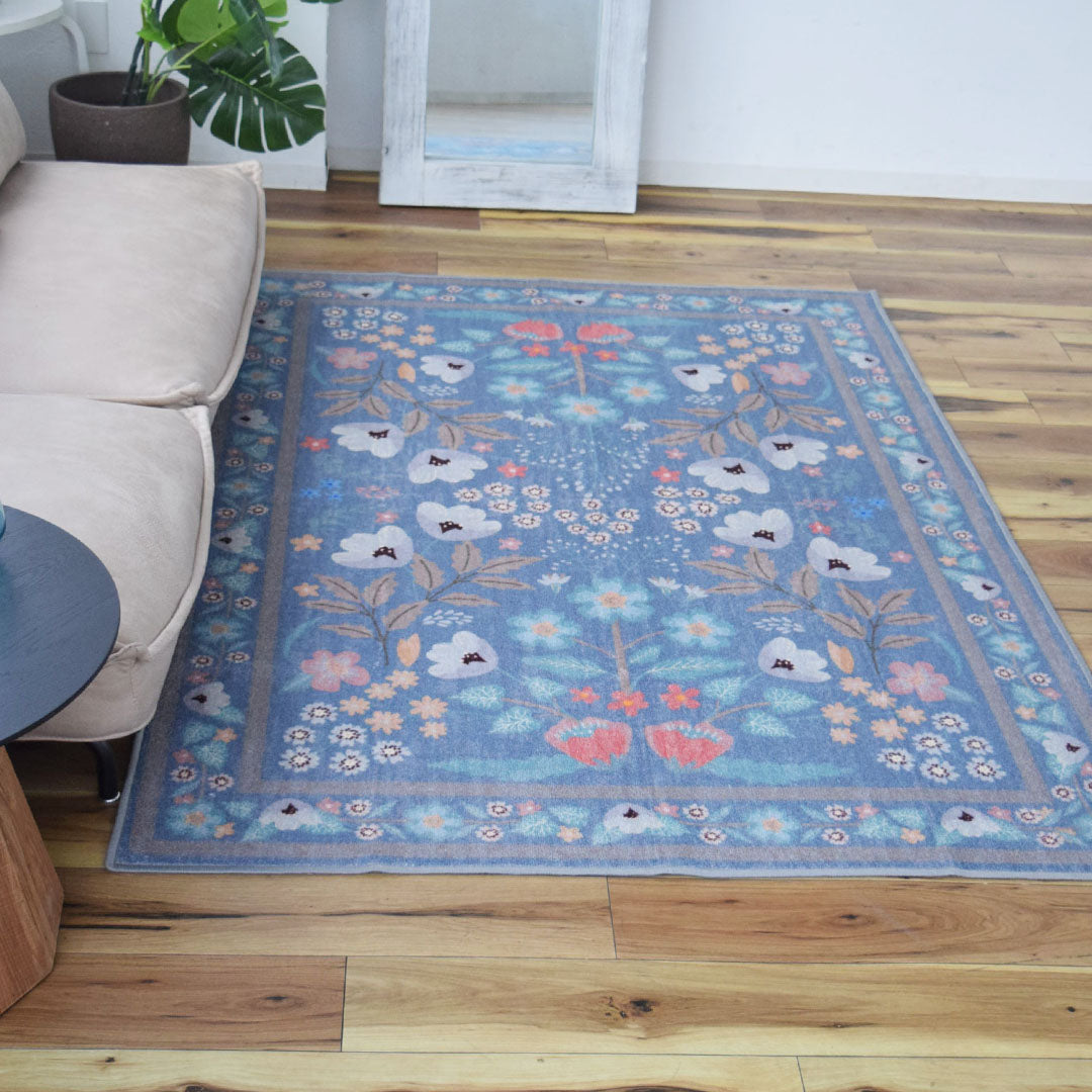 フラワー花柄ラグ TOCORU Series