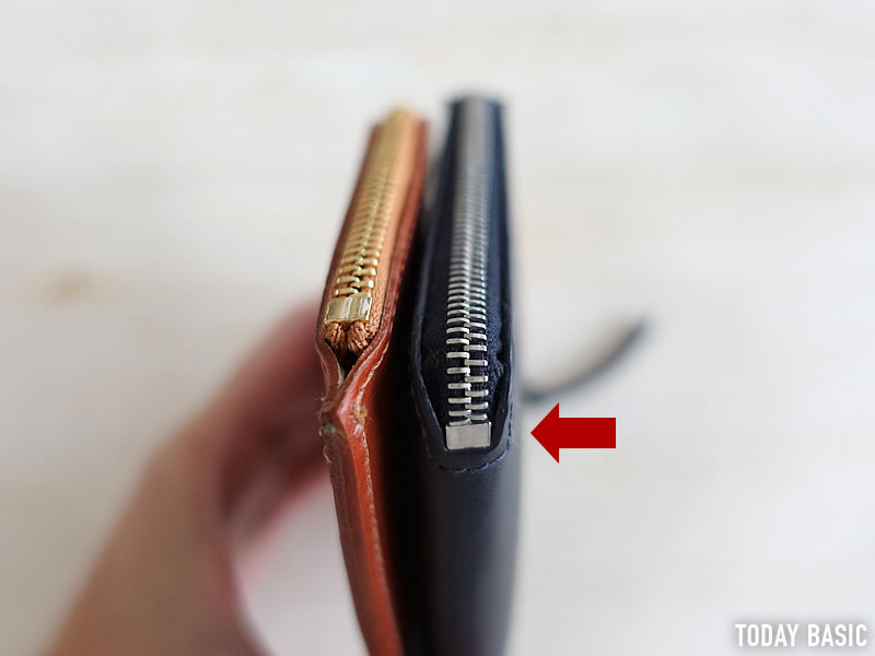 ホワイトハウスコックスのおしゃれなL字ファスナーミニ財布。使用感や