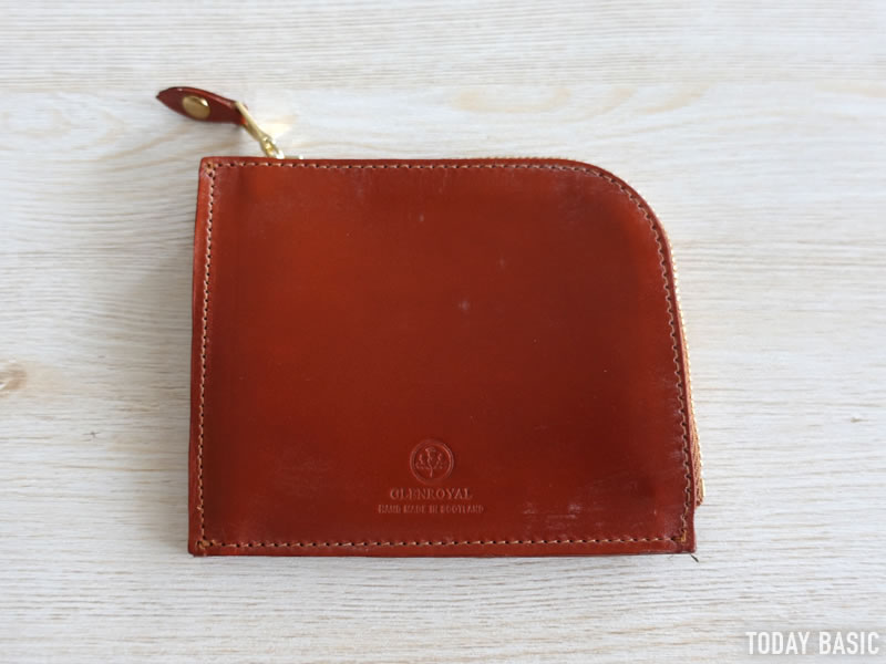 グレンロイヤルのL字ファスナー財布「ジップミニパース」。収納例や