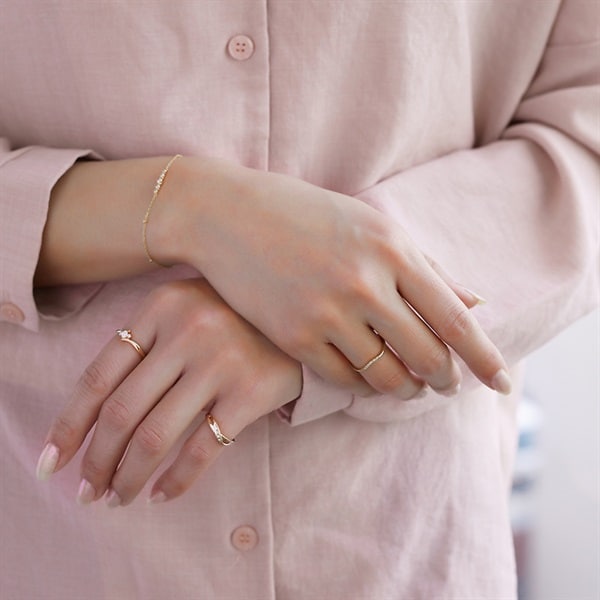 K18ピンクゴールド リング | 111031143107 | 【公式】4℃ジュエリー