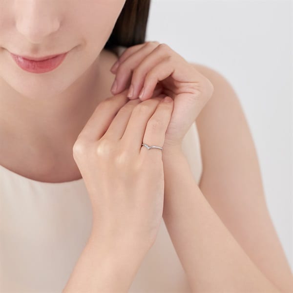 プラチナ ピンキーリング | 112443145001 | 【公式】4℃ジュエリー