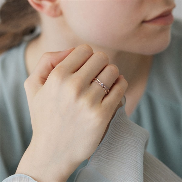 K10ピンクゴールド リング | 112116143102 | 【公式】4℃ジュエリー