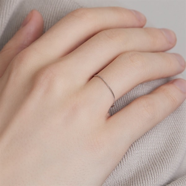 プラチナ チェーンリング | 112243344002 | 【公式】4℃ HOMME+