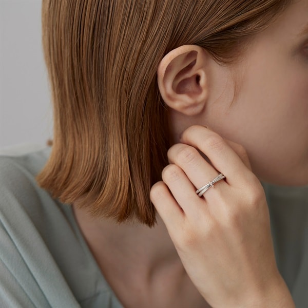 K10 4℃アクアゴールド/シルバー リング | 112344143801 | 【公式】4