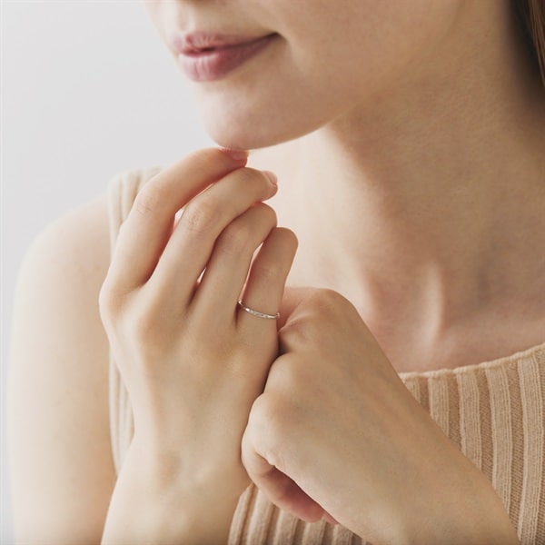 K10ホワイトゴールド ピンキーリング | 151826543201 | 【公式