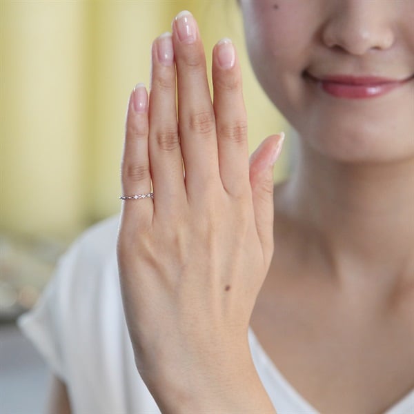 K10ホワイトゴールド ピンキーリング | 151026543203 | 【公式