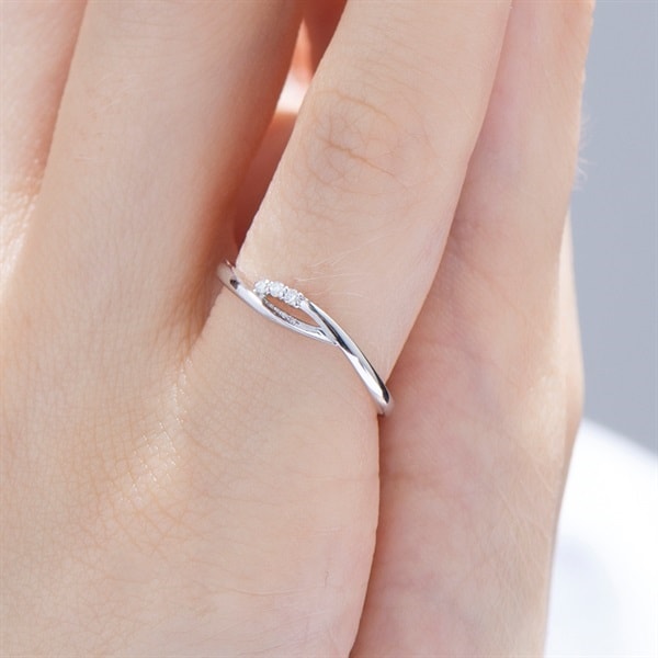 K10ホワイトゴールド ピンキーリング | 151336543202 | 【公式