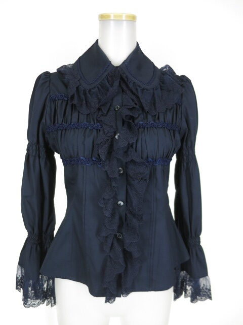 長袖ブラウス 黒 ヴィクトリアンメイデン