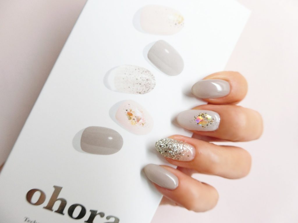 ohoraネイル】ハンド11回目 Milk Shower♡肌なじみのいい上品