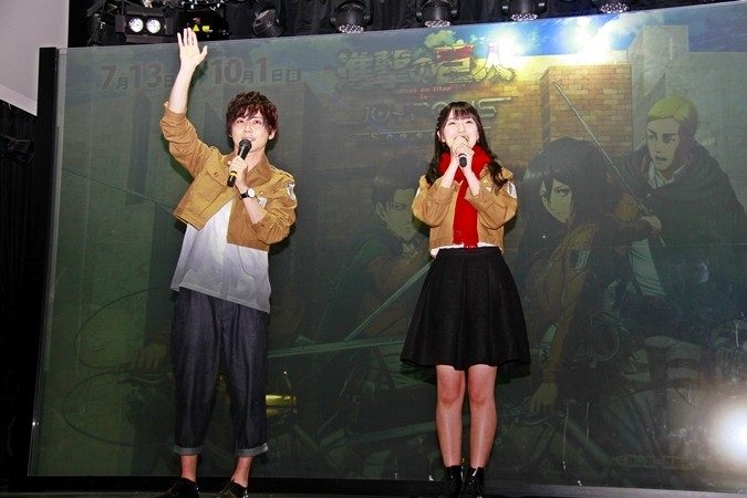 ジョイポリスに【進撃の巨人】が登場！フードや記者会見の様子を現地