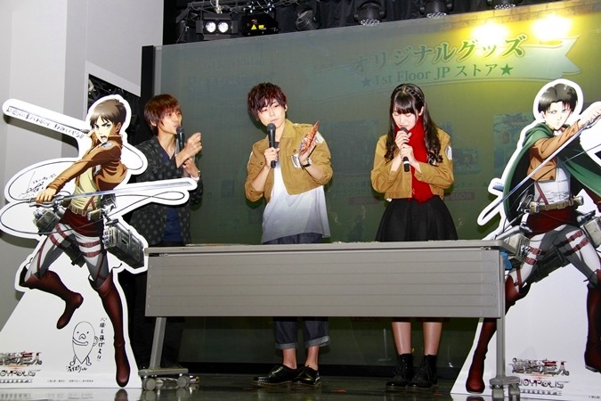 ジョイポリスに【進撃の巨人】が登場！フードや記者会見の様子を現地