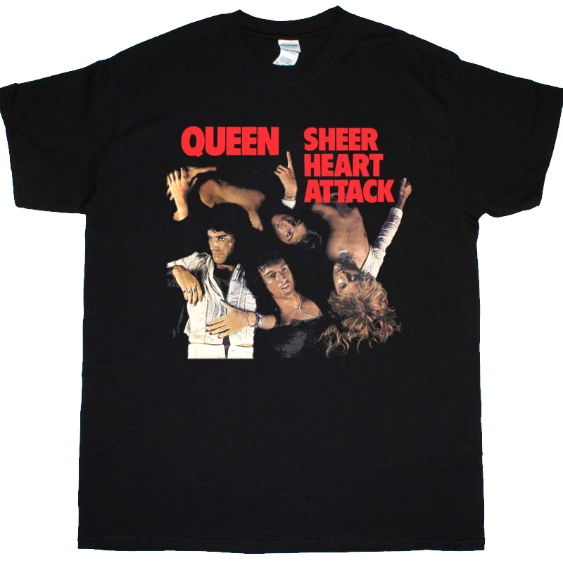 QUEEN】ロックTシャツ メンズ バンドTシャツ メンズ QUEEN SHEER HEART