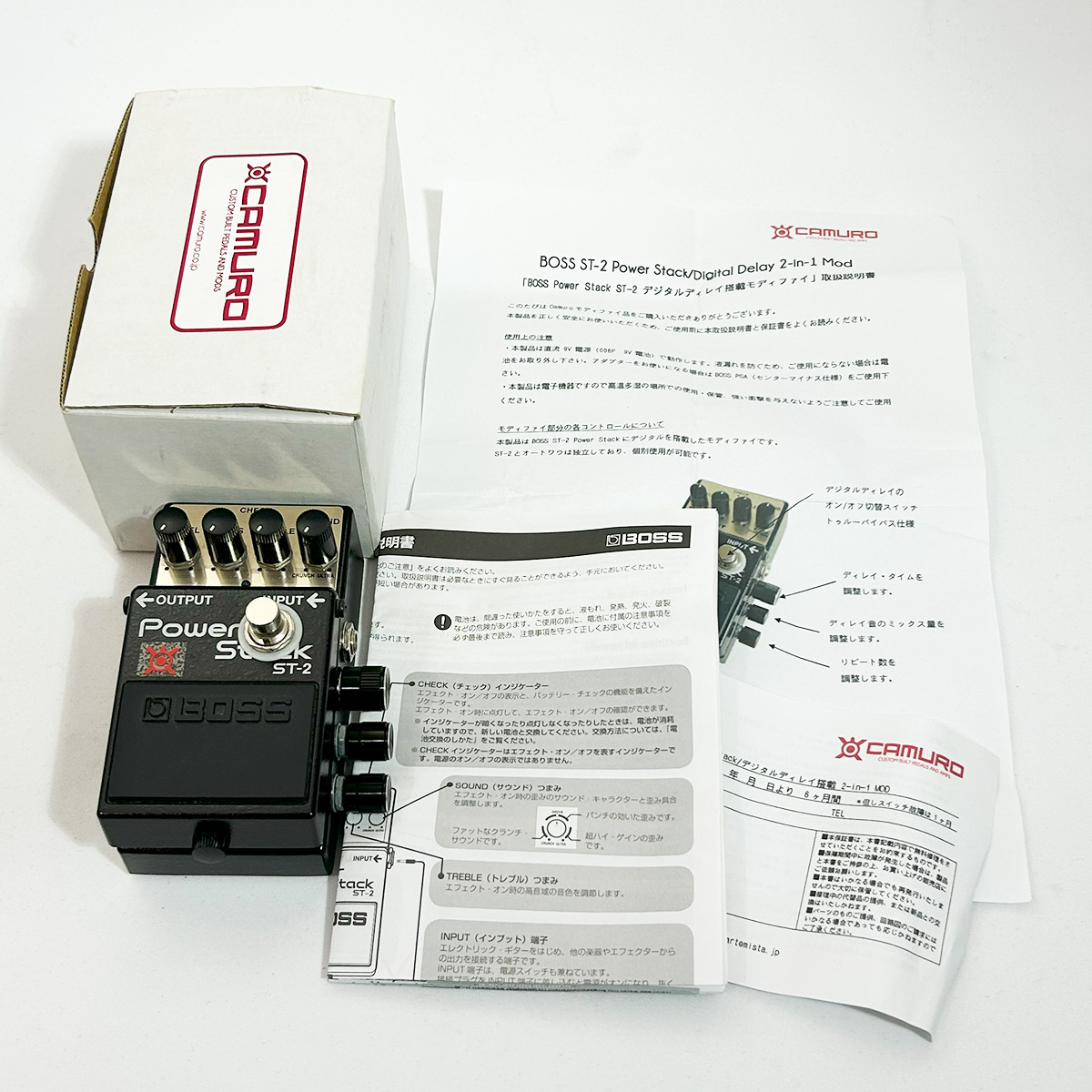 CAMURO BOSS ST-2 Digital Delay 2-in-1 MOD（管理番号：S005