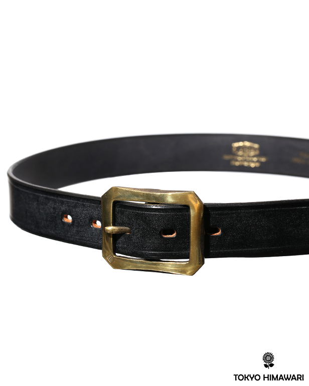 東京ヒマワリ / 池之端銀革店 ブライドルレザー 八角バックル ベルト