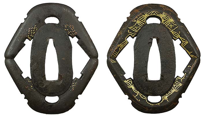 日本刀の鐔・鍔｜鉄地鞍透かし｜日本刀専門店・東京【十拳】