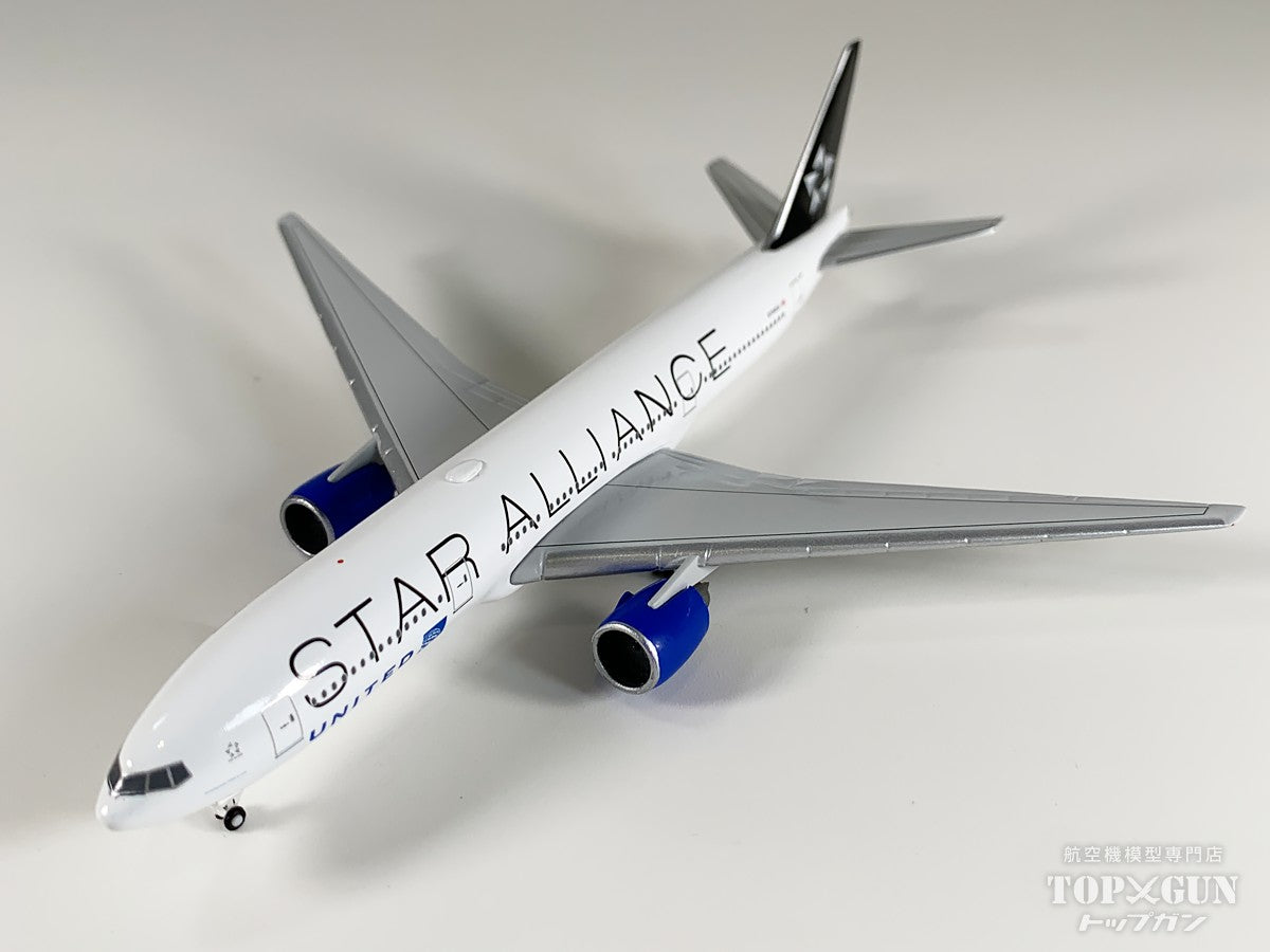 Herpa Wings 777-200 ユナイテッド航空 Star Alliance塗装 N794UA 1