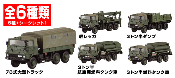 青島文化教材社 自衛隊名鑑 第1弾 73式大型トラック編 8個入りBOX
