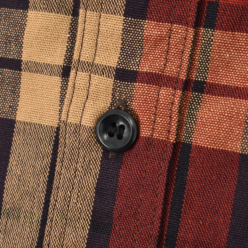 デラックスウエア (DELUXEWARE) ORIGINAL PURPLE CHECK 長袖チェック