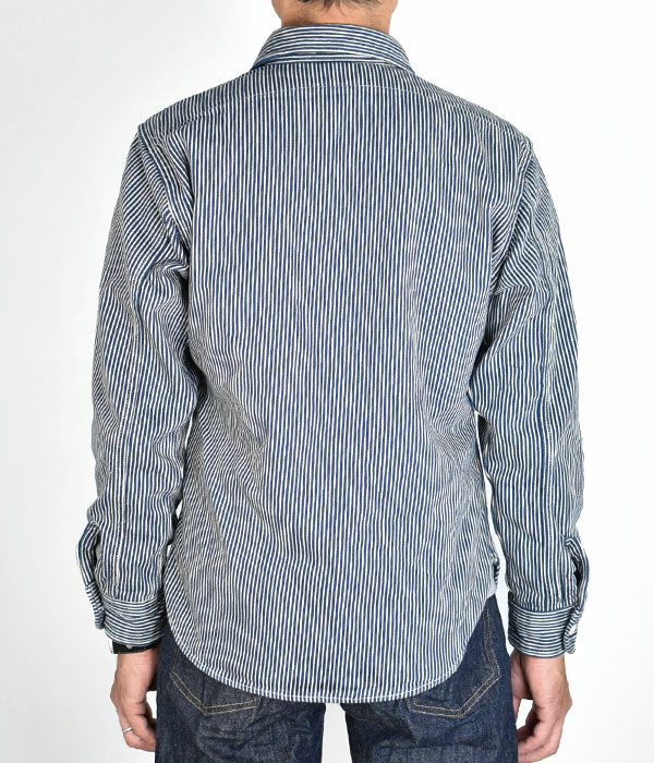 デラックスウエア (DELUXEWARE) HICKORY NEL SHIRT 長袖ヒッコリー