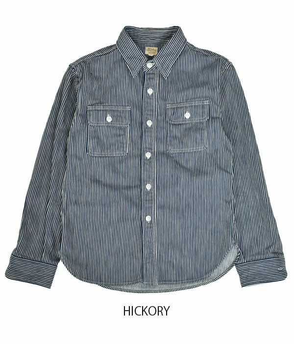 デラックスウエア (DELUXEWARE) HICKORY NEL SHIRT 長袖ヒッコリー