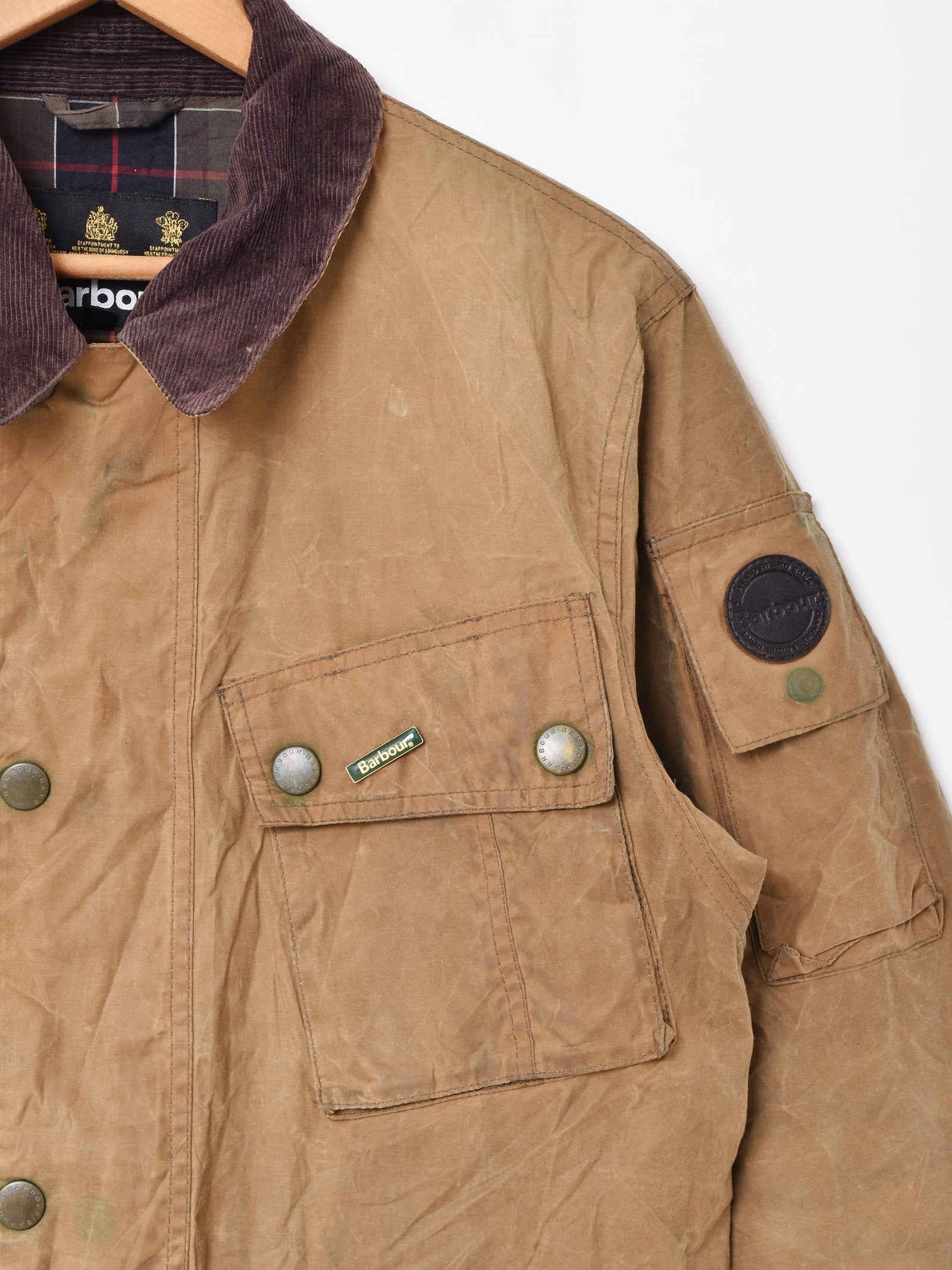 Barbour コーデュロイ襟 オイルドジャケット – 古着屋Top of the Hill